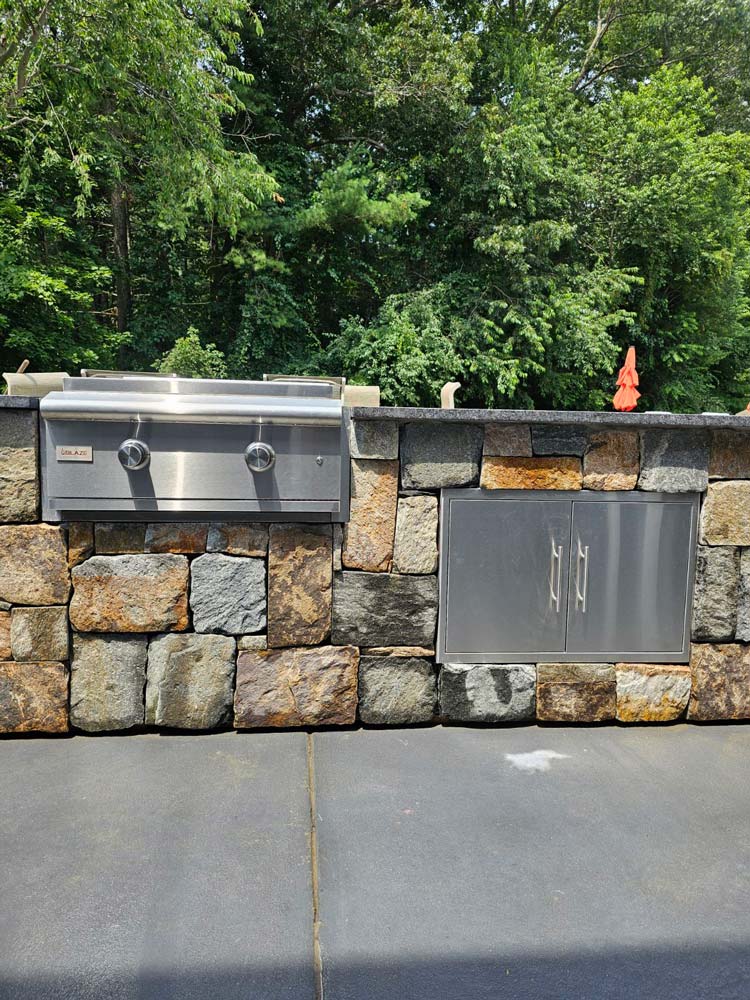 New reconstructed backyard kitchen