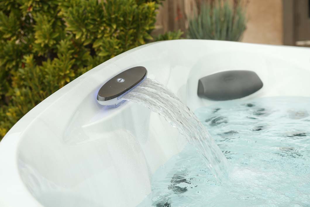 Hot tub water close up