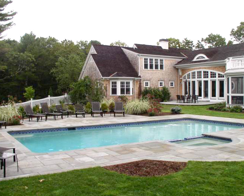 Gunite pool in beautiful backyard