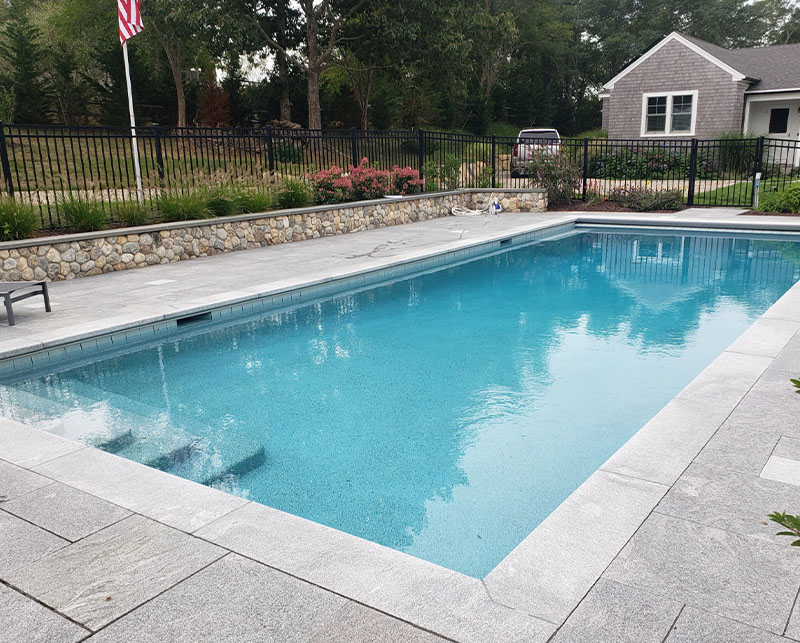 New pool in back yard