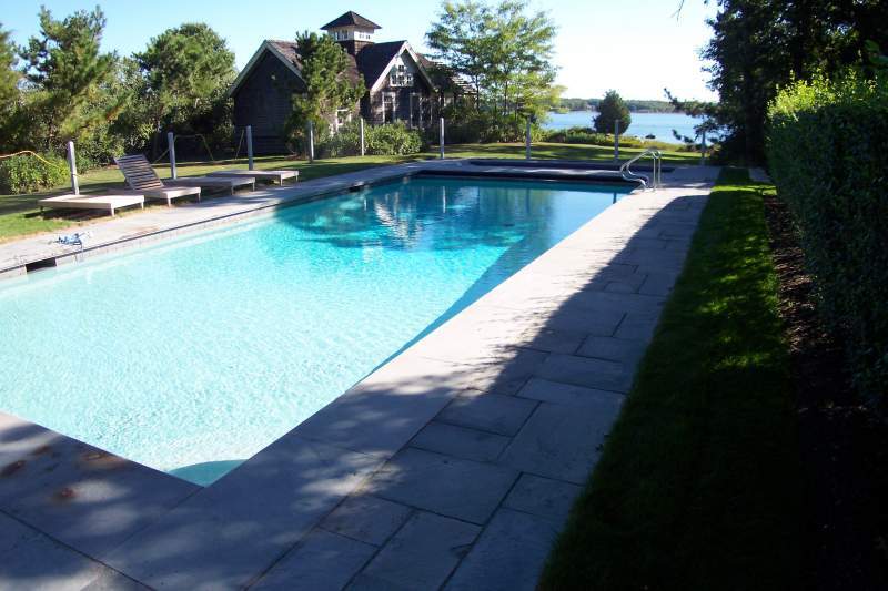 Gunite pool in beautiful backyard
