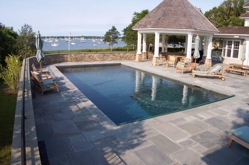 Gunite pool in beautiful backyard