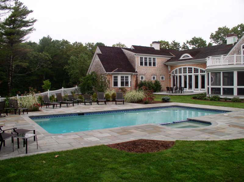 Gunite pool in beautiful backyard