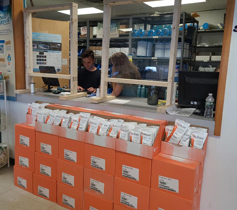 Retail store for pool maintenance