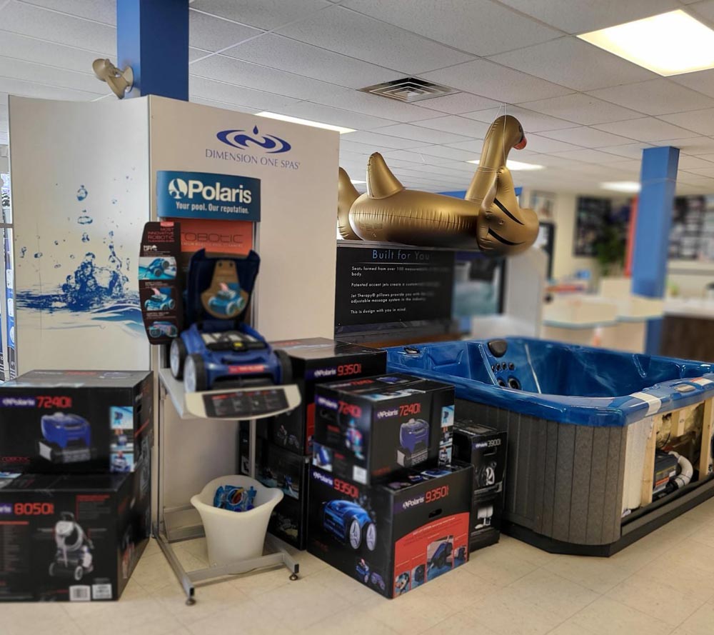 Retail store for pool maintenance