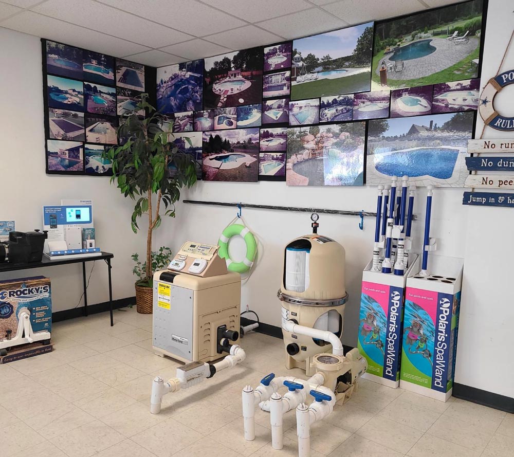 Retail store for pool maintenance