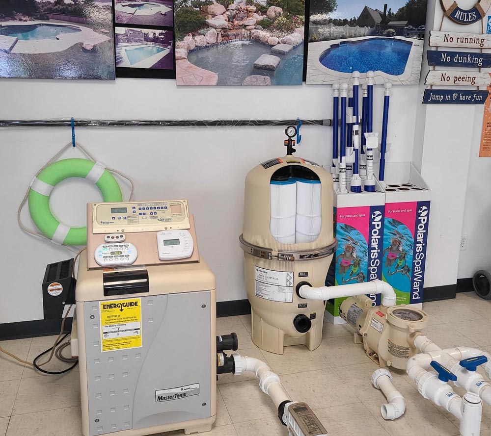 Retail store for pool maintenance