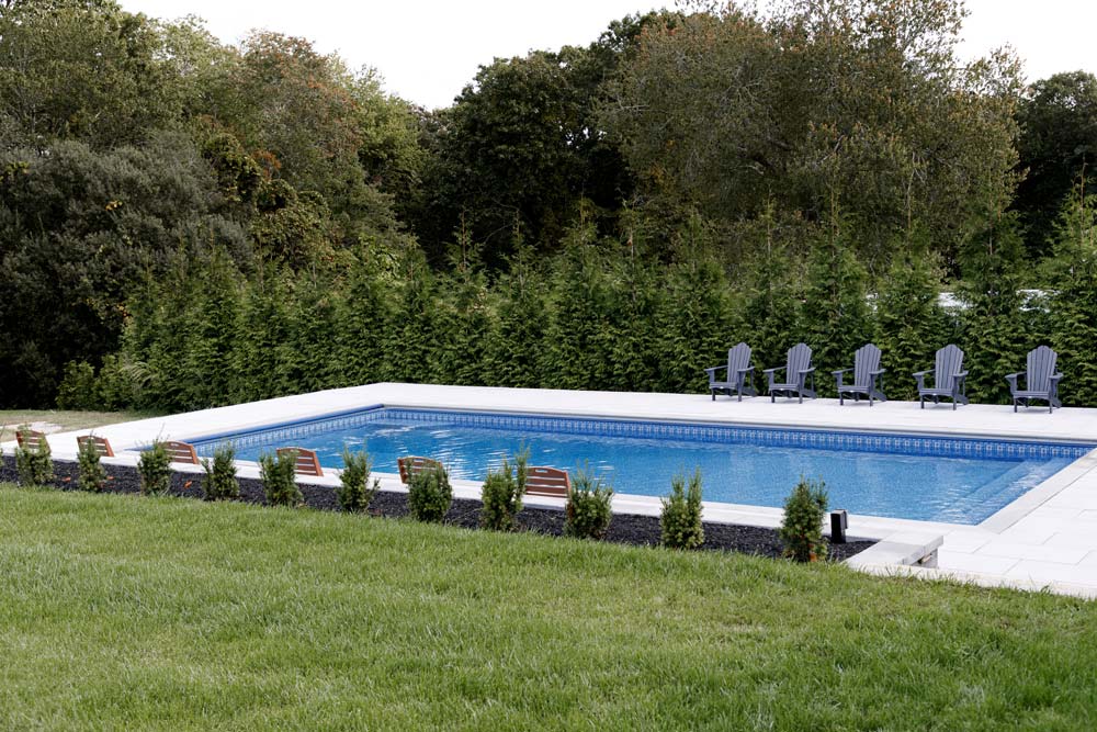 New pool in beautiful backyard