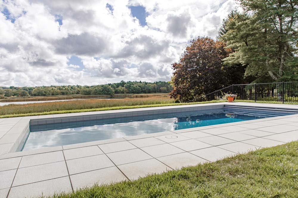New pool in beautiful backyard