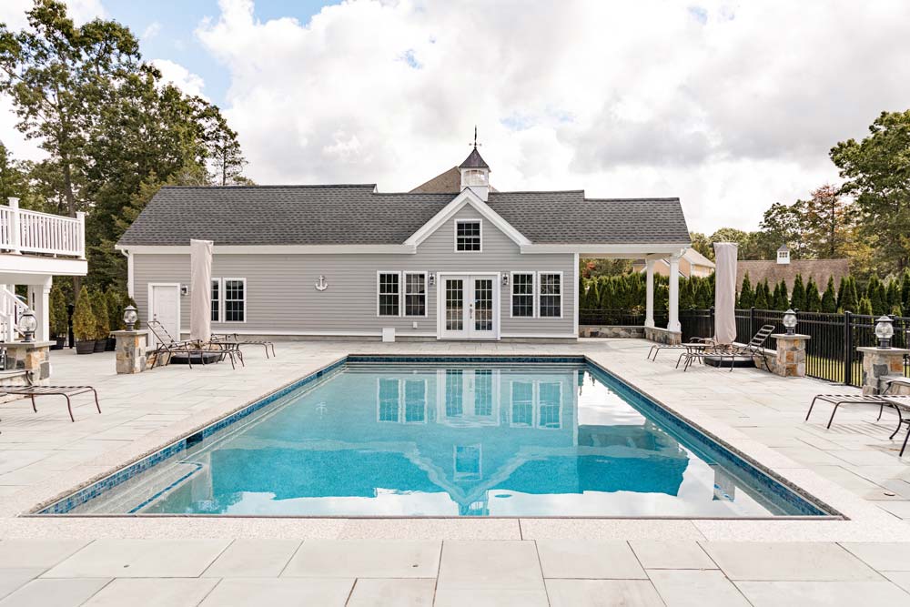 New pool in beautiful backyard