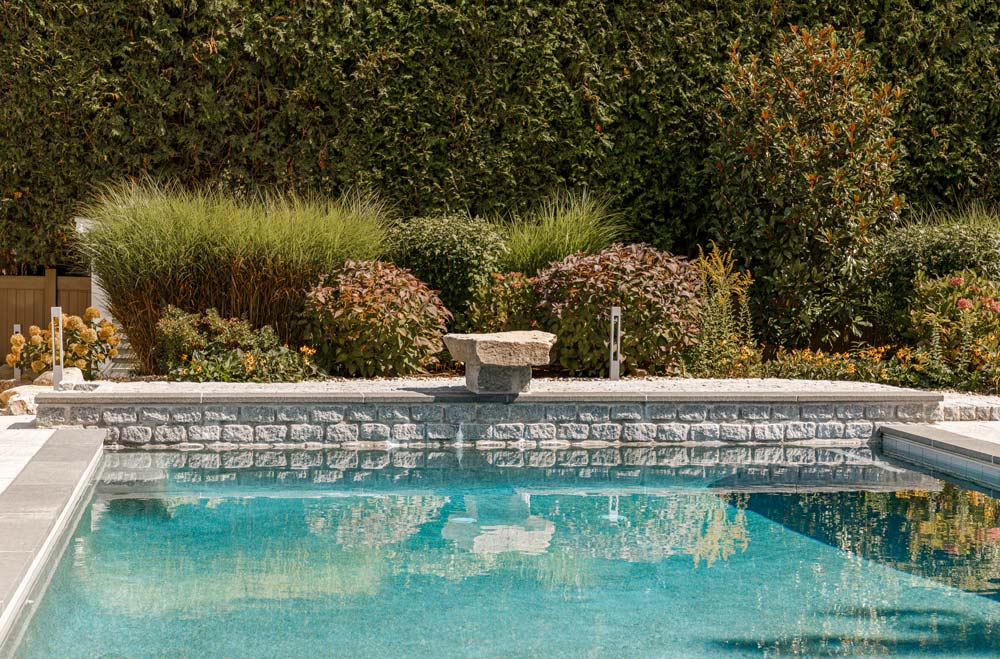 New pool with in beautiful backyard