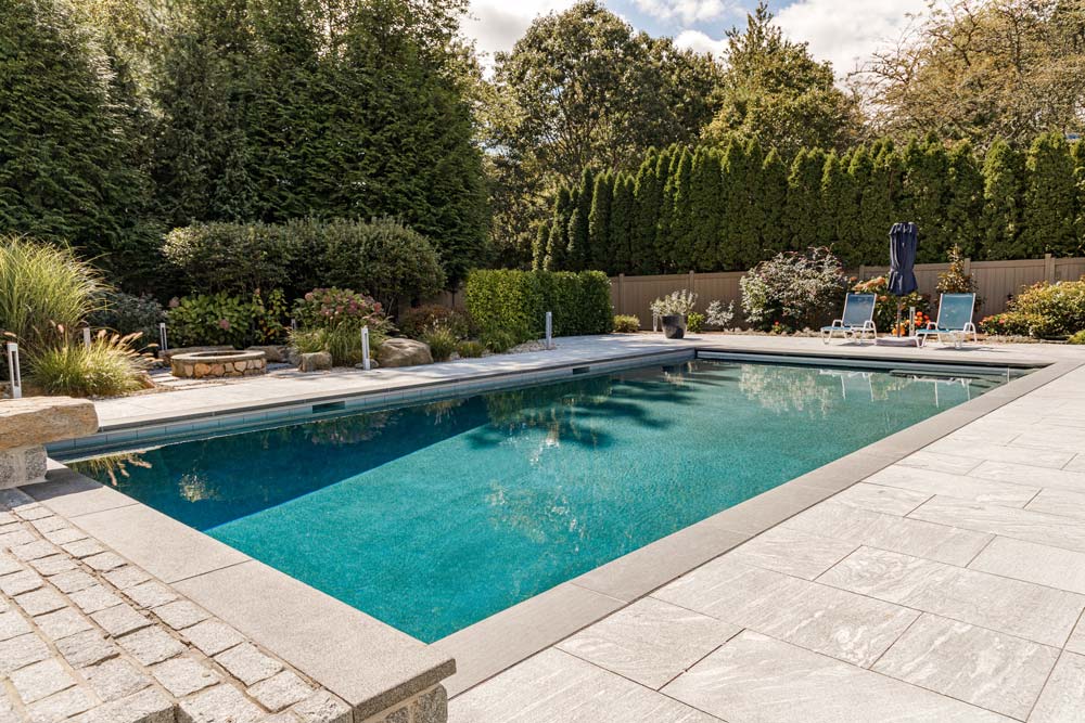 New beautiful gunite pool in backyard