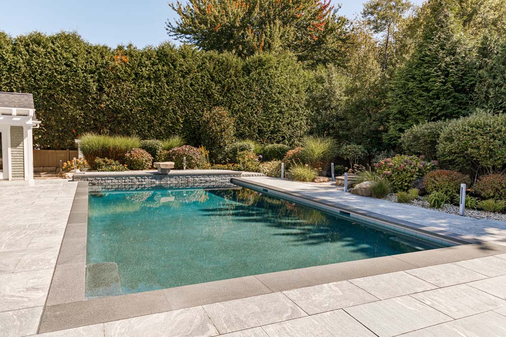 New beautiful gunite pool in backyard