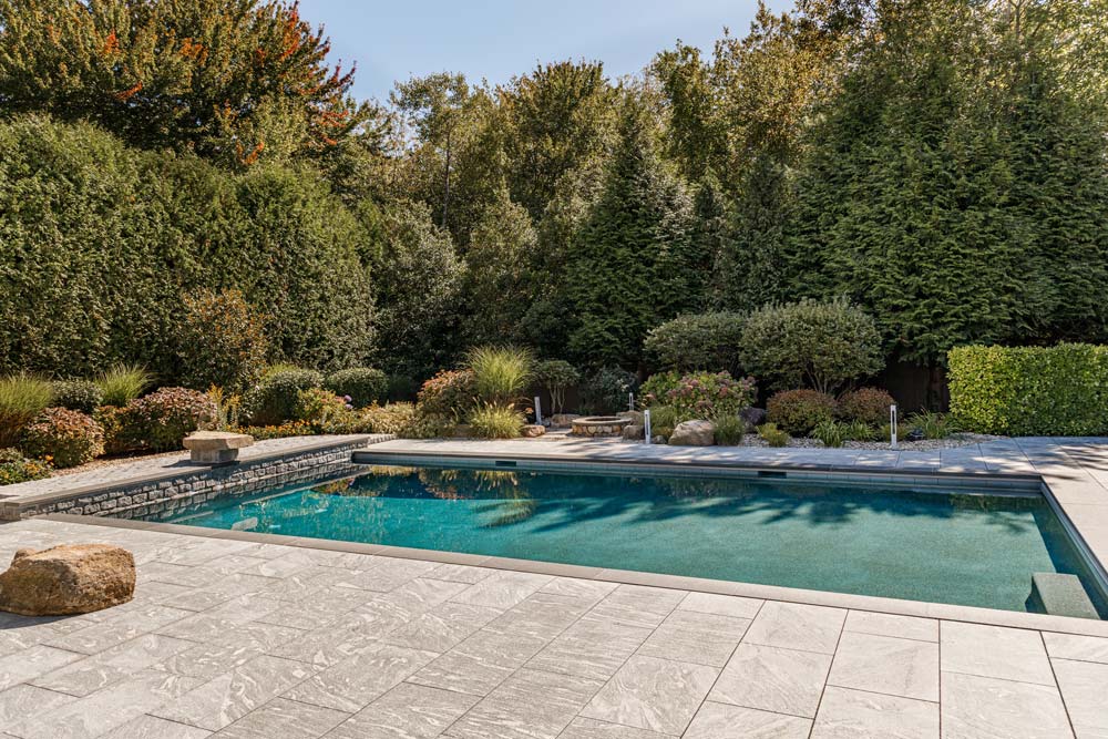 New beautiful gunite pool in backyard